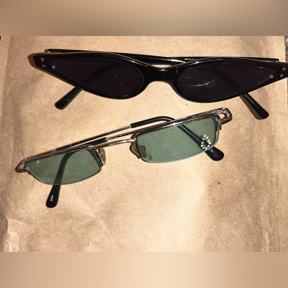 Vintage Black and Gold Men's Glasses